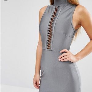 Missguided Silver dress NWT Size 4